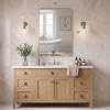 36x24 Inch Black Bathroom Wall Mirror for Over Sink