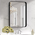 22x30 Inch Black Bathroom Mirror | Metal Framed Wall Mirror