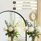 2-Pack Arched Black Bathroom Vanity Mirrors 30x20 Inch